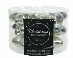 Weihnachtskugel-Box Sterne SILBER