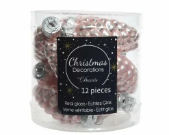 Weihnachtskugel-Box Zapfen PUDERROSA