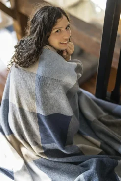 Wohndecke BLUE WOVEN