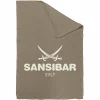 Wohndecke SANSIBAR taupe/weiß