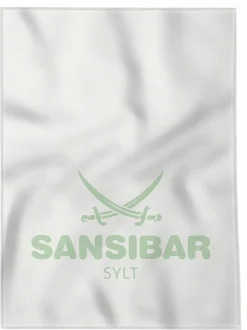 Wohndecke SANSIBAR weiß/grün