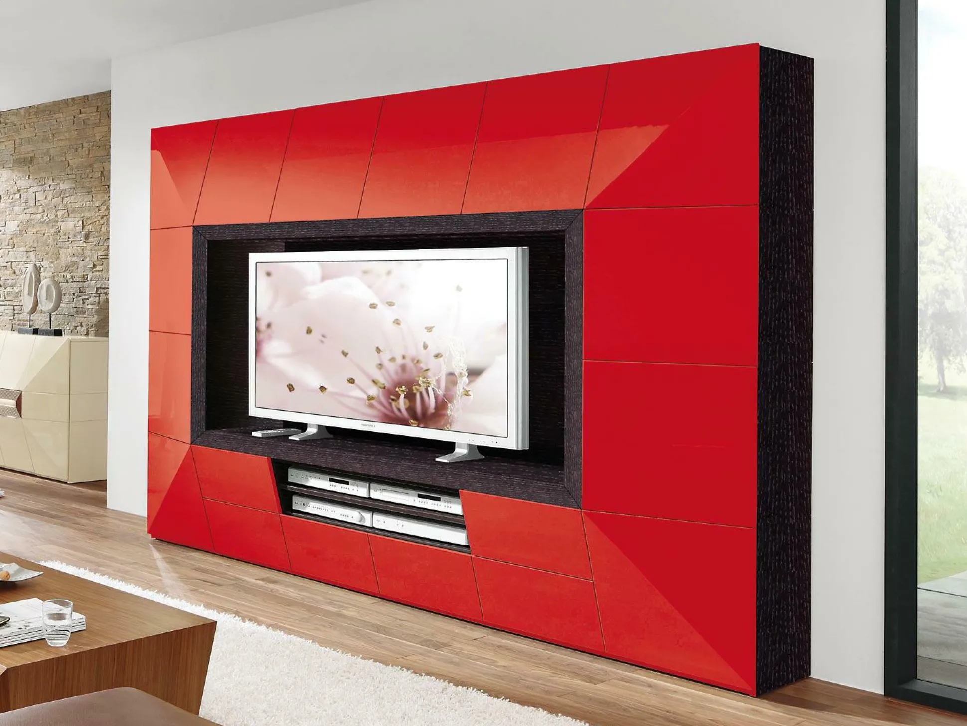 Wohnwand MONDO PRISMA PLUS