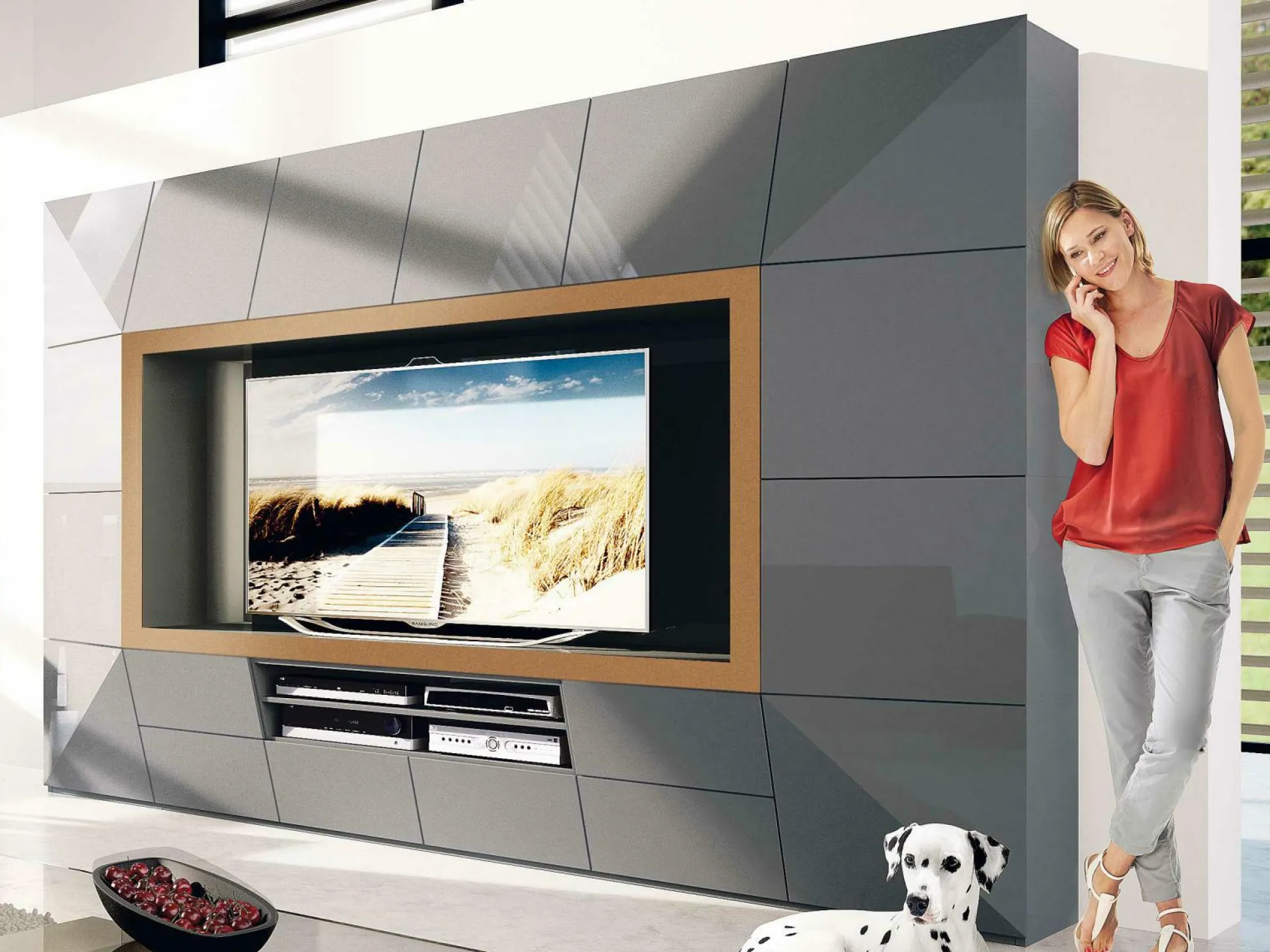 Wohnwand MONDO PRISMA PLUS