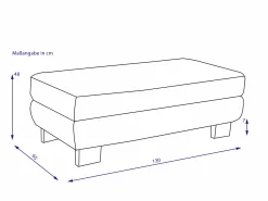 XXL SYSTEMPOLSTER Hocker MAXIM