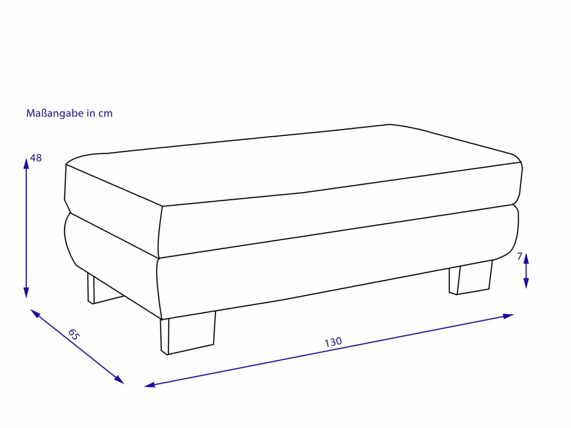 XXL SYSTEMPOLSTER Hocker MAXIM